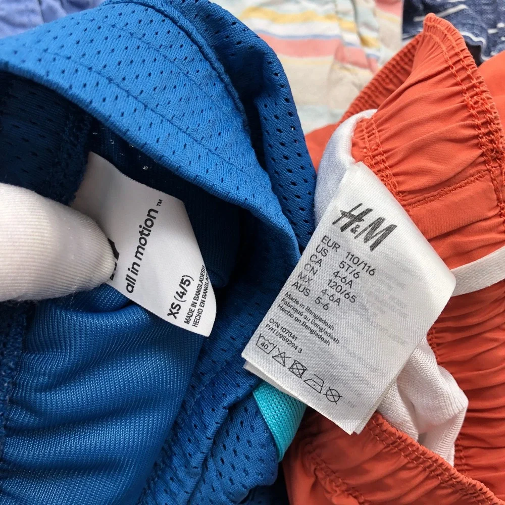 Boys 5T Shorts BUNDLE Summer Pull On Swim Trunks H&M Quicksilver Zara Gap